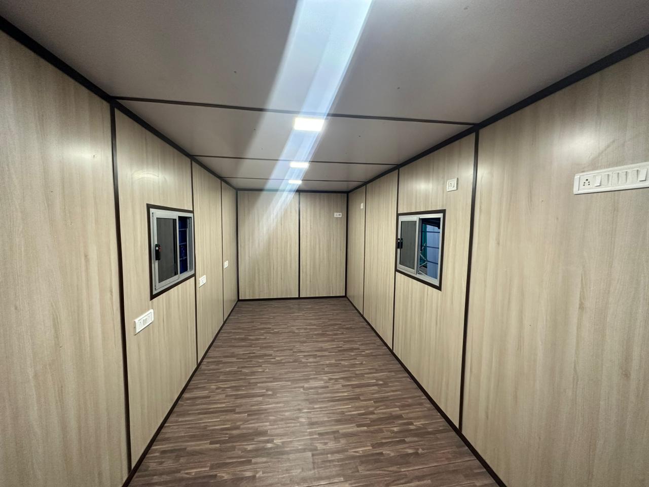 Container home in mountain setting